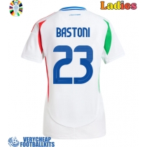 Italy Alessandro Bastoni #23 Replica Away Shirt Ladies Euro 2024 Short Sleeve